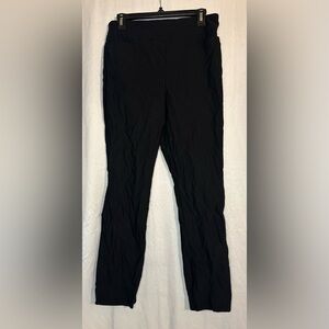 Kim Rogers Tummy Control Women’s Black Trousers size 10 Short Front Pockets